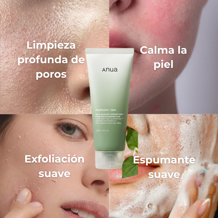 JABÓN ANTIACNÉ - Anua Heartleaf Quercetinol Pore Deep Cleansing Foam