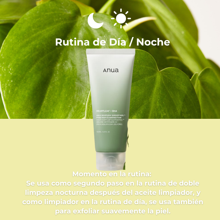JABÓN ANTIACNÉ - Anua Heartleaf Quercetinol Pore Deep Cleansing Foam