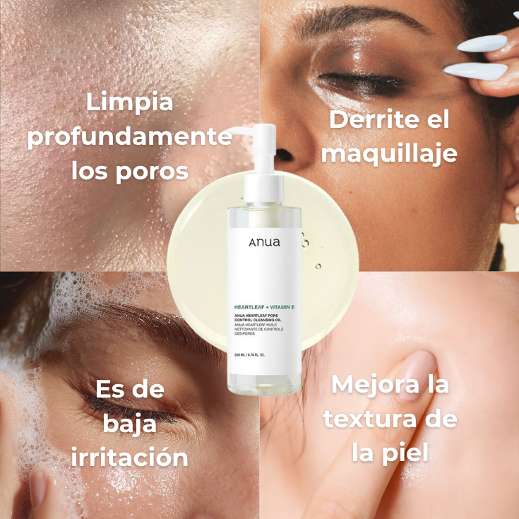 JABÓN ACEITOSO - Anua Heartleaf Pore Control Cleansing Oil