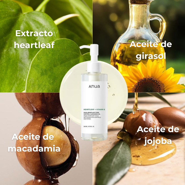 JABÓN ACEITOSO - Anua Heartleaf Pore Control Cleansing Oil