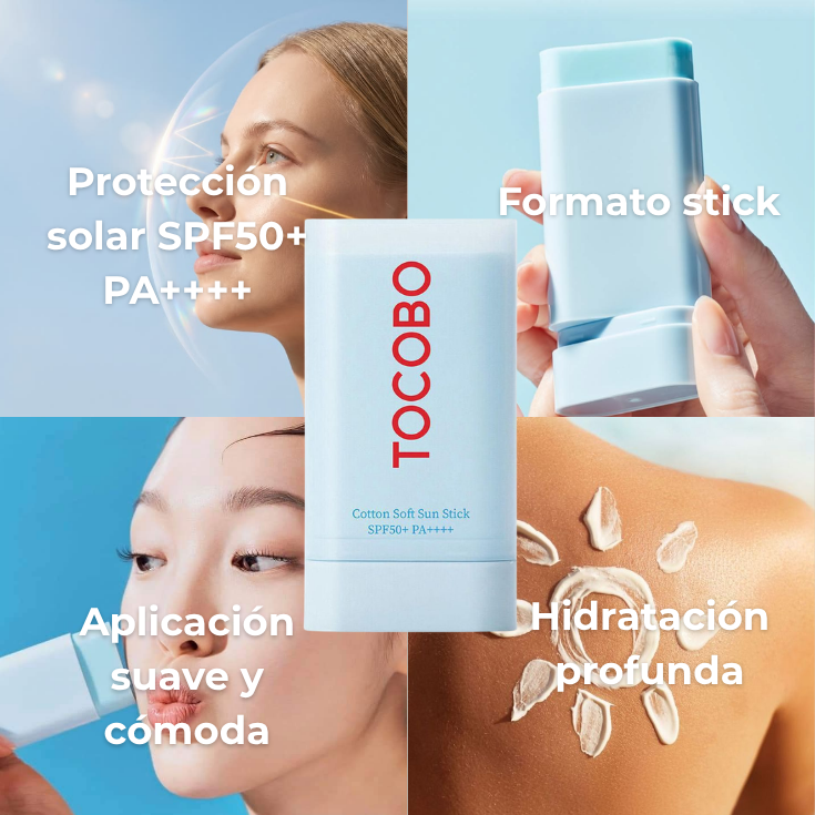 PROTECTOR SOLAR - Tocobo Cotton Soft Sun Stick Spf50+ Pa++++
