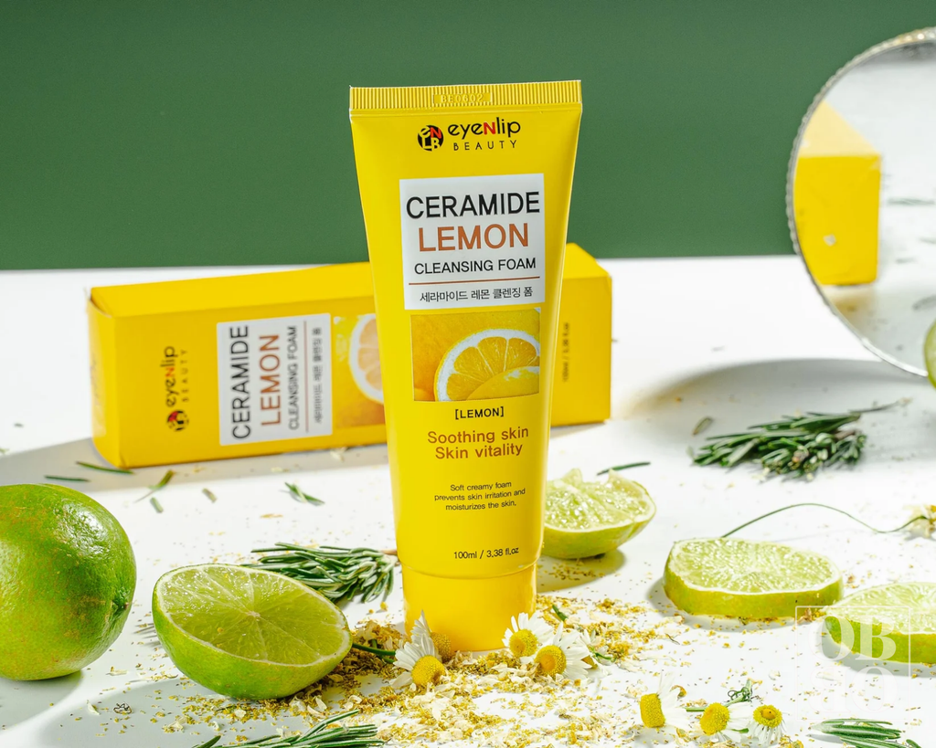 Jabón Acuoso con limón - Eyenlip ceramide lemon cleansing foam